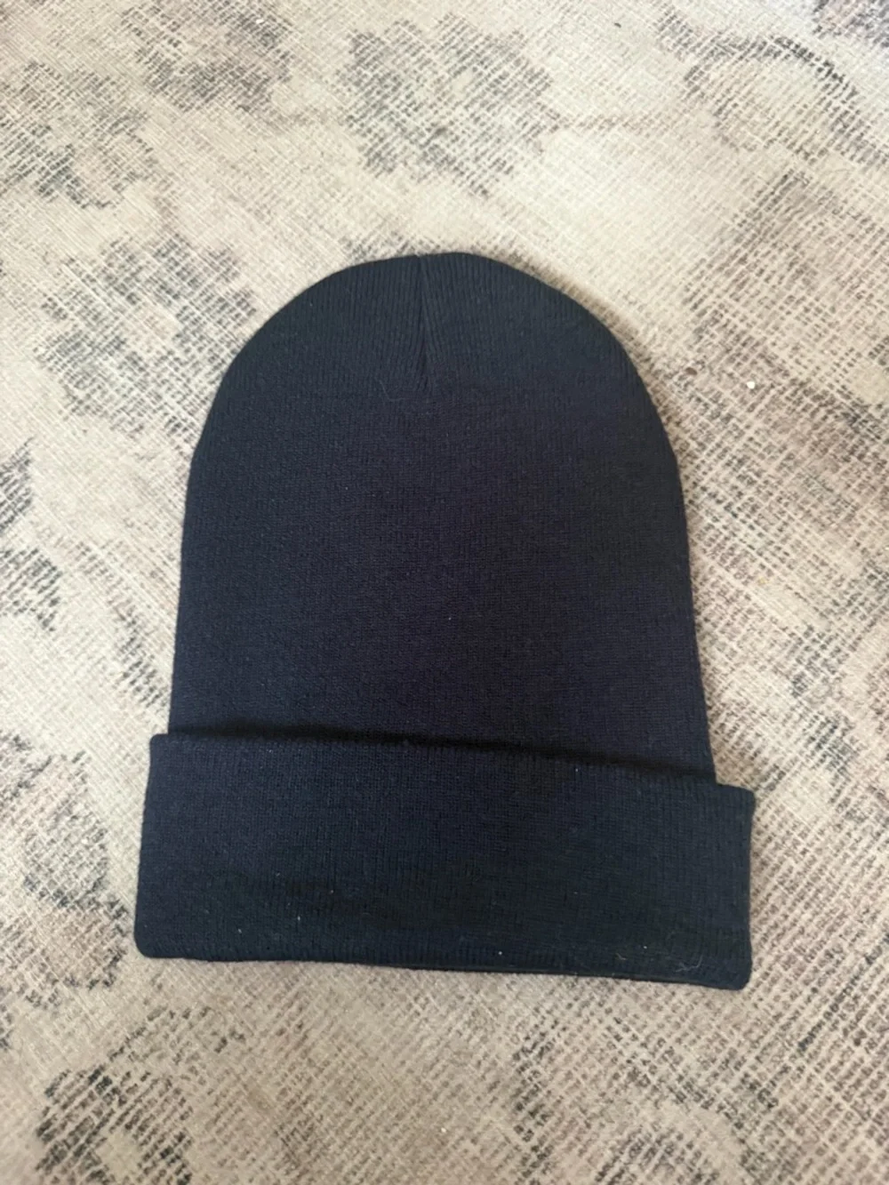 Carhartt Womens Knit Floral Patch Beanie Navy Blue Gold One Size AH6305-W